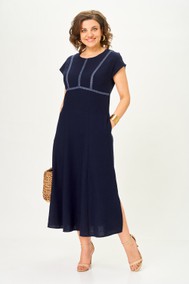 Модель 1683 Темно-синий Орхидея Люкс