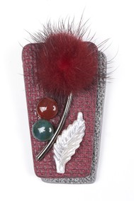 Модель 62015 Цветок бордовый Fashion Jewelry