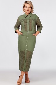 Модель 5541-2 приглушенно-зеленый Mira Fashion