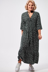 Модель 1006 черное в цветочек AMUAR