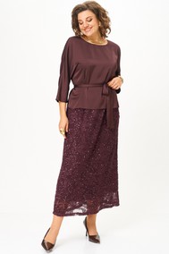 Модель 1334-1 бордовый Кокетка и К