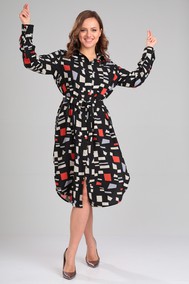 Модель 2184/170 Цветной принт на черном YOUR SIZE