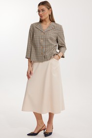 Модель 2303 оттенки бежевого+ коричневая клетка KALORIS