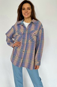 Модель 202/2 голубая клетка i3i Fashion