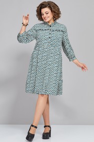 Модель 5292 бирюза с бежевым Mira Fashion