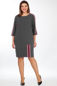 Модель 1378 Серый с бордовым Lady Style Classic