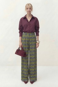 Модель 1861 бордовый/ мультиколор Lokka