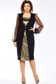 Модель 1417 черный + золото Милора-стиль