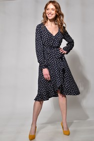 Модель 2021/164 темно-синий в цветы YOUR SIZE