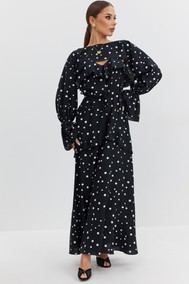 Модель 4439 черный+белый горох Vesnaletto