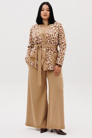 Модель 1292 бежевый (анималистический принт) Anastasia