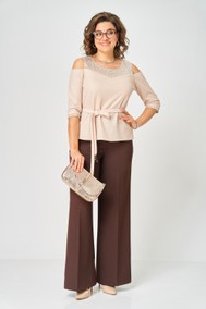 Модель 1635 Бежевый, Коричневый Орхидея Люкс