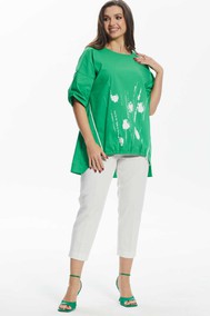 Модель 887 зеленый+белый Angelina