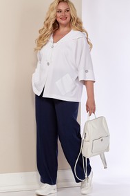 Модель 4057 белый + синий Shetti