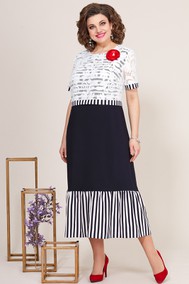 Модель 5253 темно-синий с белым Mira Fashion
