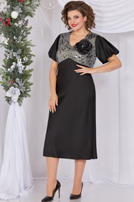 Модель 5496-4 черный с серебристыми паетками Mira Fashion