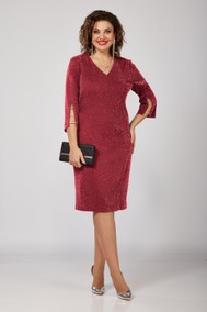 Модель 1370-3 Красный Орхидея Люкс