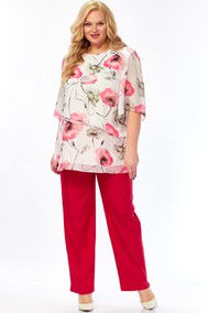 Модель 2465 белый, красный Элль-стиль