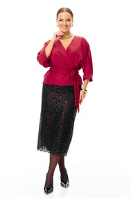 Модель 7606 бордо блеск и черный T&N