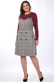 Модель 1729/3 Серый с бордовым Lady Style Classic
