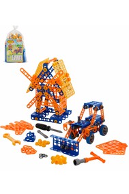 55132 Изобретатель - Мельница №2 + Трактор-погрузчик №1 (330 элементов) (в пакете)