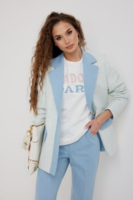 Модель 4375 белый+голубой Vesnaletto