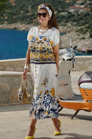 Модель 28303 молочный принт VITTORIA QUEEN