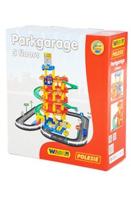 Паркинг 5-уровневый с дорогой и автомобилями (в коробке)