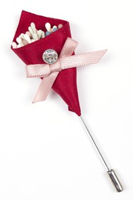 Модель Брошь 117019 бордо Fashion Jewelry