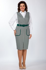 Модель 865 белый+зеленый Vilena fashion