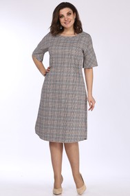 Модель 1632 Бежевые тона Клетка Lady Style Classic