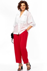 Модель С1024 белый+красный Ольга Стиль