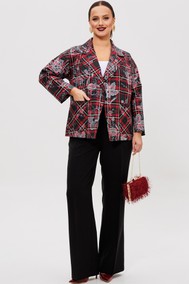 Модель 308 черный+красная клетка Мублиз