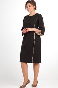Модель 1043 черный+леопард Vilena fashion