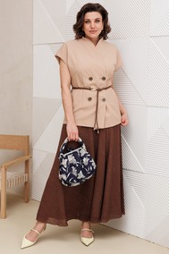 Модель 1347 бежево-шоколадный Anastasia