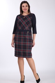 Модель 764 Темно-синий с красно-зеленой клеткой Lady Style Classic