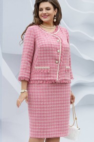 Модель 22683 диз. клетка меланж розовый VITTORIA QUEEN