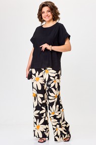 Модель 1384 черный, ромашка Michel Chic