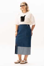 Модель 4148 Черный,Молочный,джинс ALGRANDA