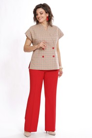 Модель 2524 бежевый+красный Alani