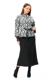 Модель 7726 серый дизайн «сердечки» и черный. T&N