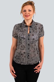 Модель 1175Б черно-серые цветы Zlata