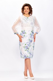 Модель 5690 молочный+голубой  Mira Fashion