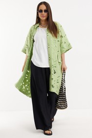 Модель 2711 лайм+черный+белый Магия Моды