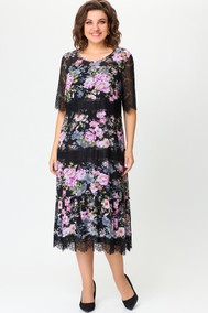 Модель 1505 черный+розовые цветы Svetlana Style