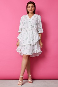 Модель 1056 шалфей на белом BegiModa
