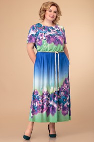 Модель 1411 синий+цветы Svetlana Style