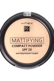 VITEX Матирующая компактная пудра для лица Mattifying compact powder SPF20, тон 03 Soft beige