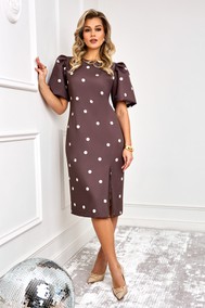 Модель 5888-1 шоколадный в молочный горох AGATTI