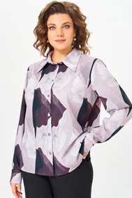 Модель 884.2 коричнево-сиреневый принт Swallow